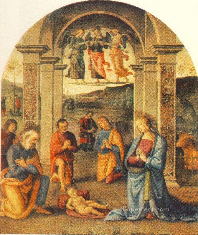 The Presepio 1498 Renaissance Pietro Perugino Oil Paintings